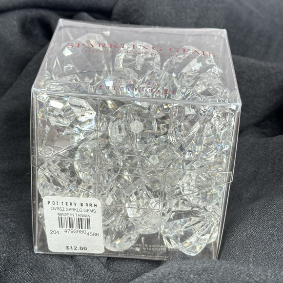 Pottery Barn Holiday Sparkle Sparkling Gems Scatter Vase Filler Ornament Decor - Picture 6 of 9